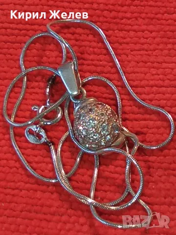 НЕЖНО ИТАЛИАНСКО СРЕБЪРНО КОЛИЕ със СКЪПОЦЕНЕН СРЕБЪРЕН ПЕНДАНТ РОДИРАНО СРЕБРО 925 ПРОБА 43359, снимка 10 - Колиета, медальони, синджири - 50136136