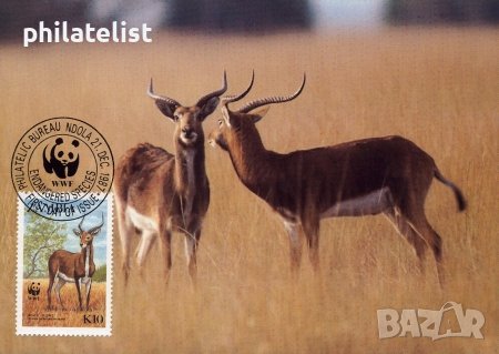 Замбия - 1987 - 4 броя Карти Максимум - WWF, снимка 3 - Филателия - 38843749