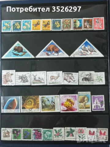 Колекция от пощенски марки на тема Флора и Фауна, снимка 1