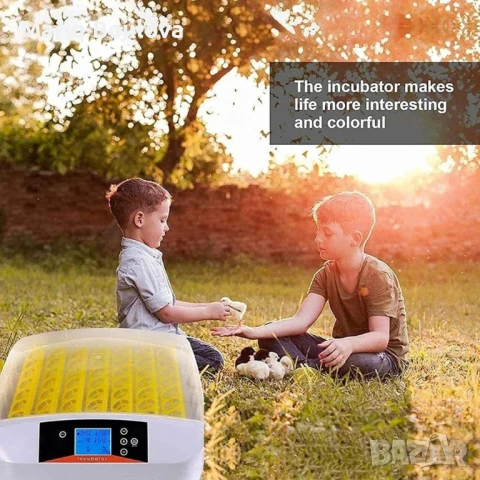 Инкубатор за яйца – 42 яйца с LED дисплей и автоматичен контрол, снимка 4 - Други стоки за дома - 48880304