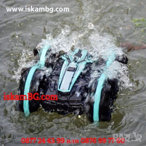 Кола амфибия с дистанционно | Количка амфибия с дистанционно водоустойчива Кола-амфибия, снимка 9 - Електрически играчки - 38201242