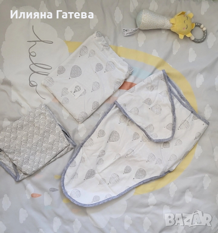 Нови 2 бр Mamas and papas бебешко чувалче пелена за новородено 0-3м, снимка 2 - Спални чували за бебета и деца - 51586001