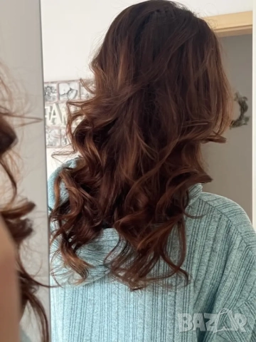  Голяма, стилна ролка за коса от коприна , снимка 5 - Аксесоари за коса - 51802241