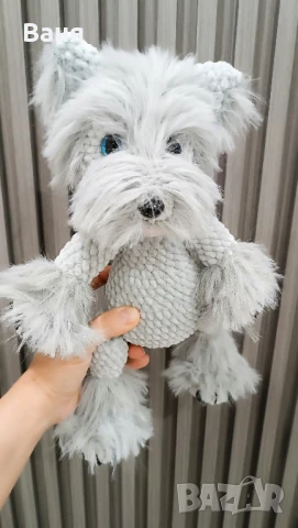 Ръчно плетено Йорки, снимка 3 - Декорация за дома - 50581173