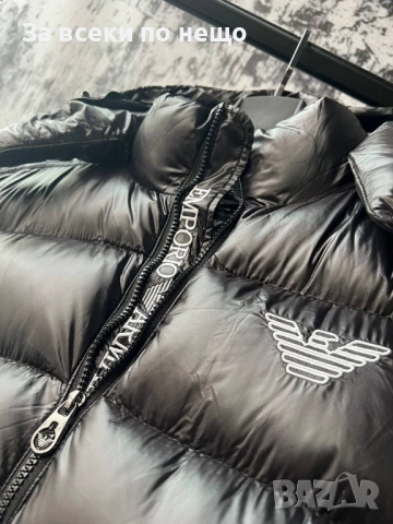 Emporio Armani Мъжко Черно Зимно Яке Емпорио Армани Код A863, снимка 2 - Якета - 51627465