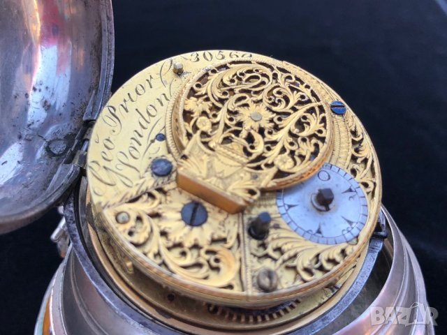 Джобен часовник от великият майстор-часовникар George Prior -1780г., снимка 8 - Колекции - 31370159