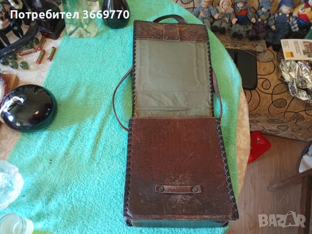 Винтидж кожена чанта, снимка 3 - Чанти - 54310310