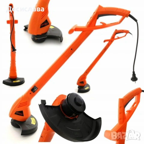 Електрически тример за трева 800W – лек, тих и прецизен за малки и средни градини, снимка 6 - Градински инструменти - 53137388