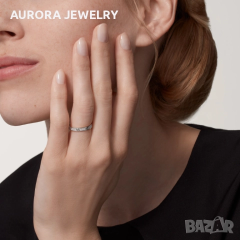 CARTIER Love Band White Gold Paved Diamonds Пръстен, снимка 8 - Пръстени - 52870389