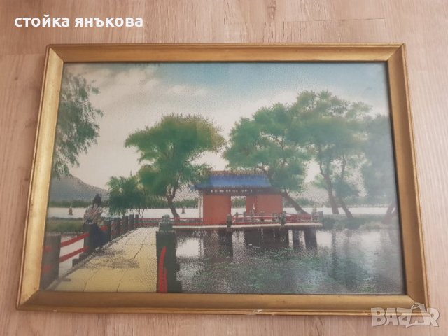 Продавам картина със златиста рамка, снимка 2 - Картини - 37670501