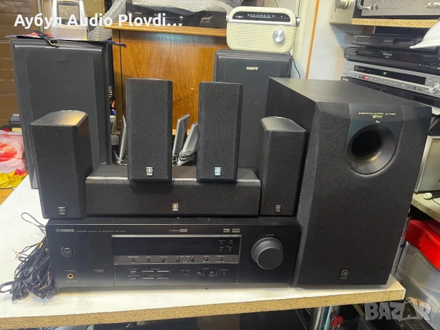 Yamaha RX-V357 5.1 ресивър за домашно кино С 6 Бр. Тонколони , снимка 2 - Аудиосистеми - 51168352