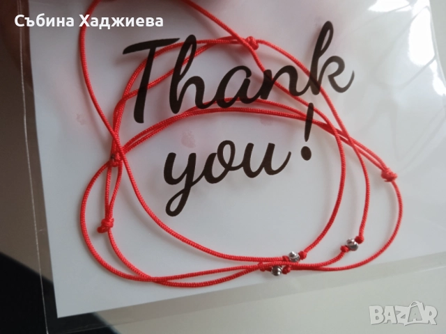 Червени кончета със сребърни и златни топчета, снимка 5 - Колиета, медальони, синджири - 51963898