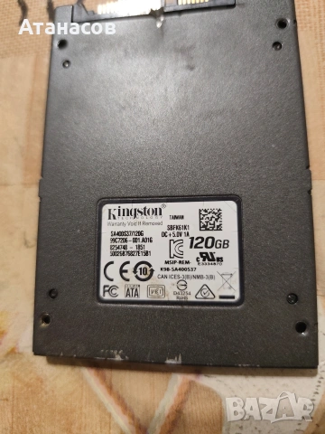 SSD Kingston 120GB, снимка 2 - Твърди дискове - 54334039