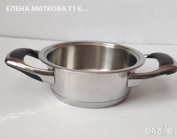 АМС швейцарски масивни тенджерки от стомана с двойно дъно- с термо капаци, снимка 14 - Съдове за готвене - 54184275