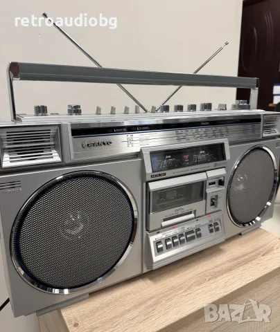 🔈Ретро колекционерски радиокасетофон Sanyo M-X720K Boombox - перфектен🔈, снимка 5 - Радиокасетофони, транзистори - 56057623