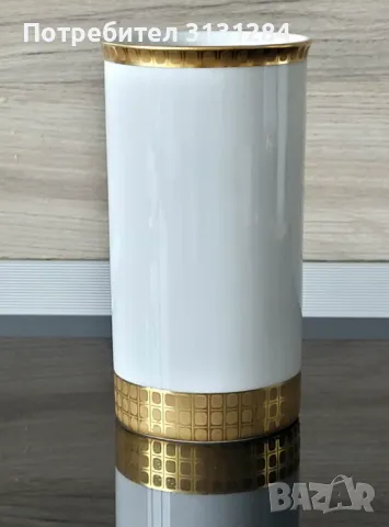 Thomas Rosenthale ваза с злато 24к Германия , снимка 2 - Вази - 49827954