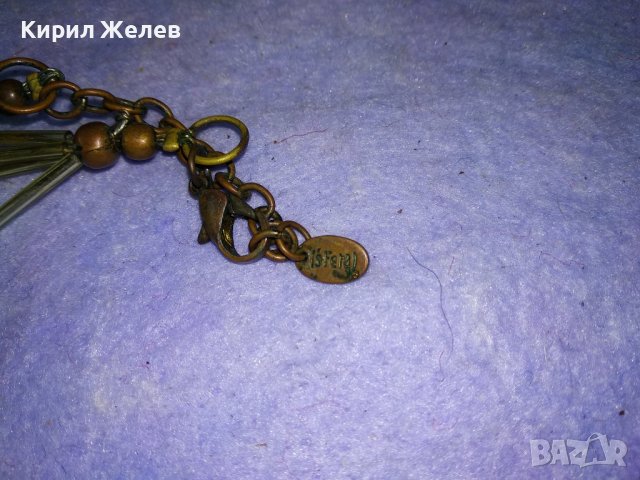 ЕФЕКТНО МАРКОВО МОДНО ХЕНД МЕЙД АРТ КОЛИЕ ЕСТЕСТВЕНИ ПОЛУСКЪПОЦЕННИ КАМЪНИ ШЛИФОВАНИ и БРОНЗ 34726, снимка 9 - Колиета, медальони, синджири - 39200502