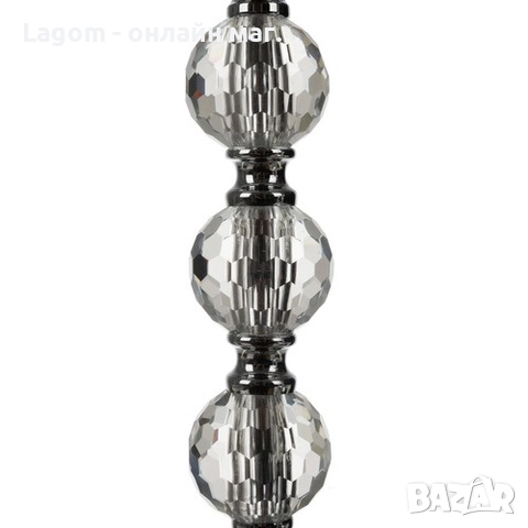 Комплект от 3 свещника, фенери на стъбло, сребърни Ruhhy, снимка 4 - Декорация за дома - 52551277