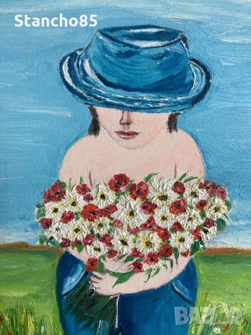 Картина H. Blum, снимка 2 - Картини - 30547270