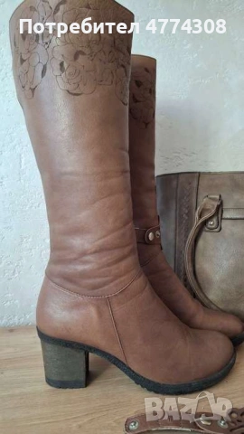 Ботуши от естествена кожа, номер 39, , снимка 7 - Дамски ботуши - 53938244