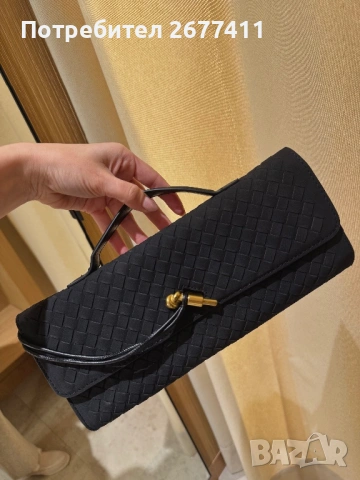 Дамска велирена чанта клъч топ bottega