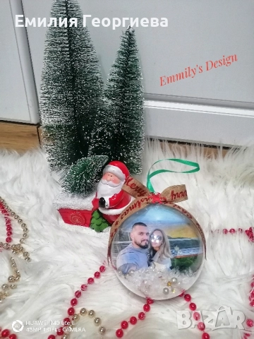Коледни топки със снимки ♥️, снимка 4 - Коледни подаръци - 52621899