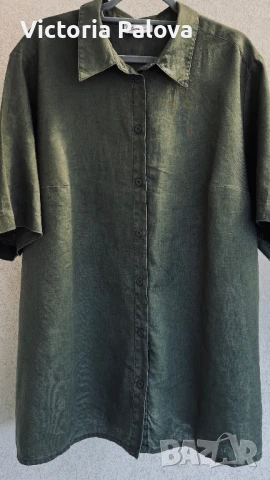 Голяма ленена риза ULLA POPKEN , снимка 15 - Ризи - 50854498