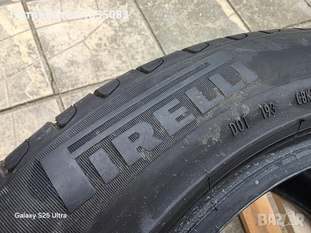 1бр. лятна гума 245/45/17 Pirelli, снимка 4 - Гуми и джанти - 53880421