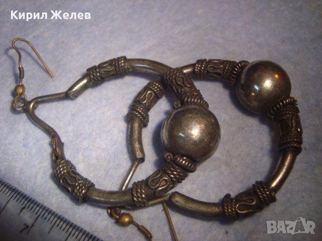 СТАРИННИ ПОСРЕБРЕНИ РЕТРО ВИНТИДЖ ОБЕЦИ Тип КРАЛСКА ПЛЕТКА МАЙСТОРСКА РЪЧНА РЯДКА ИЗРАБОТКА 886654, снимка 17 - Антикварни и старинни предмети - 37395571