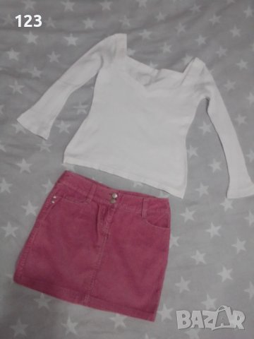 Маркова кадифена пола Mango, в цвят пепел от рози., снимка 3 - Поли - 37693879