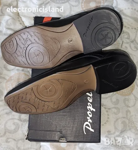 Чисто нови официални черни кожени обувки марка Propeller, купувани от Англия, номер 43 , снимка 4 - Официални обувки - 49451769
