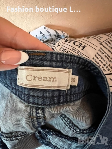 Дамски сини дънки с джобове 38 размер 70% памук на марката Cream 👖👖👖, снимка 6 - Дънки - 52389315