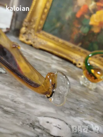 Murano, великолепието на авторското стъкло. Пепелник гондола 60лв, бонбониера 80. Лебеда 45. Размери, снимка 12 - Декорация за дома - 48374788