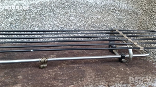 Голяма метална закачалка с поставка за шапки - 140/38см, снимка 4 - Антикварни и старинни предмети - 50559297