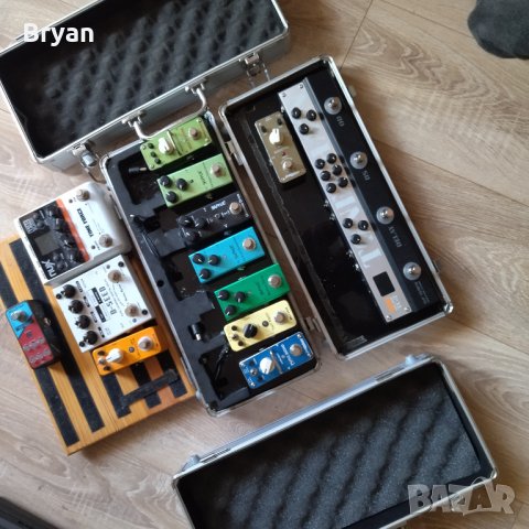 31 педала Ehx, Digitech, Tone city, два педалборда Mooer, някои нови за китара, снимка 2 - Китари - 20907626