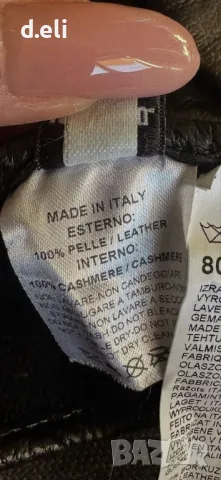 Unisex MOSCHINO Original Size L 100% Кожа Страхотни ръкавици , снимка 9 - Ръкавици - 48237942