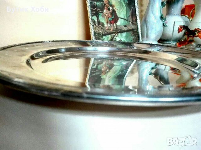 Старинни посребрени маркирани  плата, снимка 5 - Антикварни и старинни предмети - 31868573