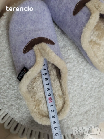 Нови дамски пантофи - лила 37 номер, снимка 6 - Пантофи - 52623442