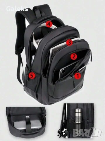 Модерна и Ергономична непромокаема мъжка раница с широкоспектърно предназначение!, снимка 4 - Раници - 51193903