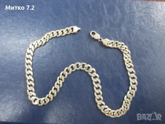 Сребърен ланец 3, снимка 2 - Колиета, медальони, синджири - 50429141