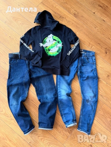 H&M детски дънки и блузка за момче