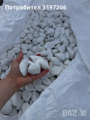 Бял декоративен камък Тасос, снимка 2 - Декорация за дома - 54301392