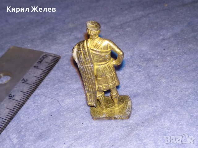 СТАРО МЕТАЛНО ВОЙНИЧЕ КИНДЕР - ШОТЛАНДЕЦ с ПОЗЛАТА РЯДКО За КОЛЕКЦИЯ 37109, снимка 11 - Колекции - 40392622