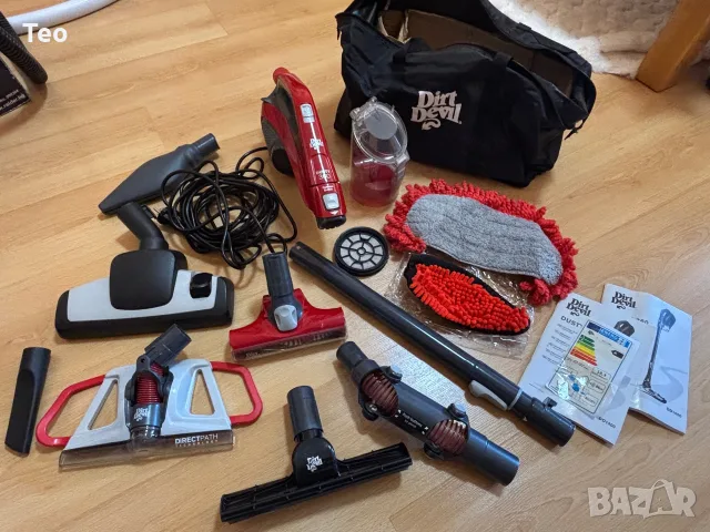 Прахосмукачка Dirt Devil Dusty 360 (с пълен комплект аксесоари и чанта)