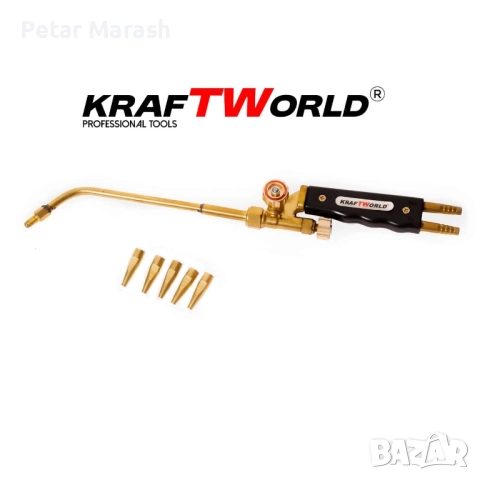 KraftWorld Оксижен Горелка 400mm – кислород + пропан, комплект дюзи 1-5, снимка 2 - Други инструменти - 51792917