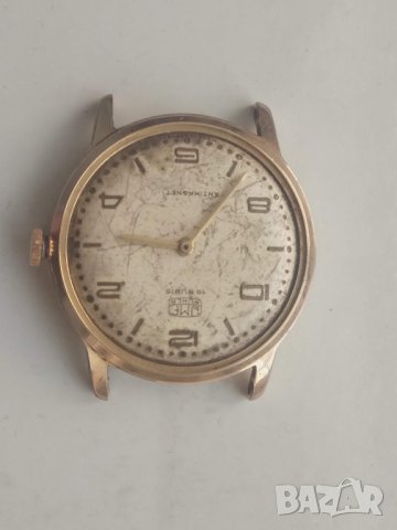 Продавам позлатен часовник UMF Ruhla позлатен, снимка 2 - Мъжки - 29420856