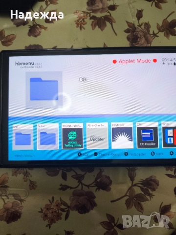 Nintendo Switch OLED хакнат +256gb Карта +джойстик, снимка 2 - Nintendo конзоли - 52771967