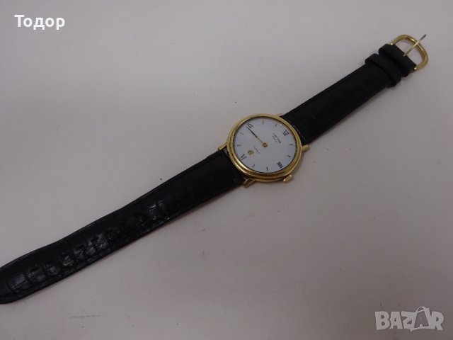 Дамски френски кварцов часовник HERMA с позлатена каса, снимка 3 - Дамски - 42564590