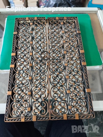 Старо огледало с меден обков, снимка 2 - Антикварни и старинни предмети - 53971450