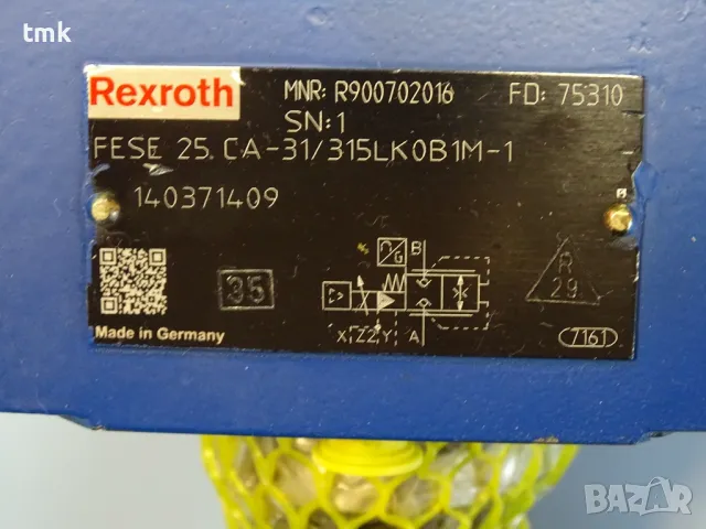 Хидравличен пропорционален клапан Rexroth Fese 25 CA-31/315LKOB1M-1 Hidraulic Proportional Valve, снимка 3 - Резервни части за машини - 47464168